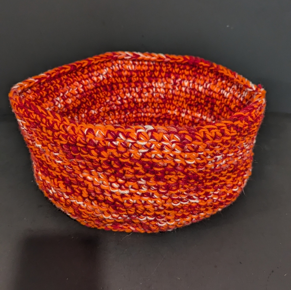 CROCHET HANDMADE 10" BOHIPPIAN YARN BASKET